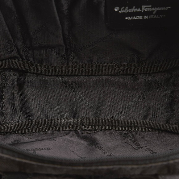 Authentic Salvatore Ferragamo Gancini Canvas Cosmetic Bag - Picture 6 of 8